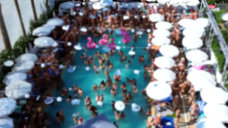 a pool party